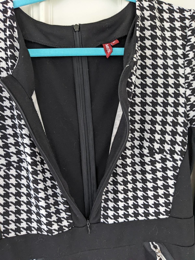 Miusol Gingham Pattern Work Dress - image 6